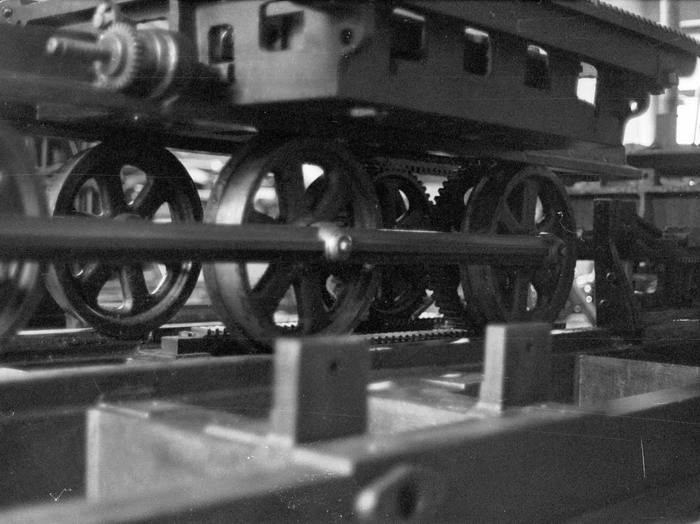 alte Maschine Druckfundament