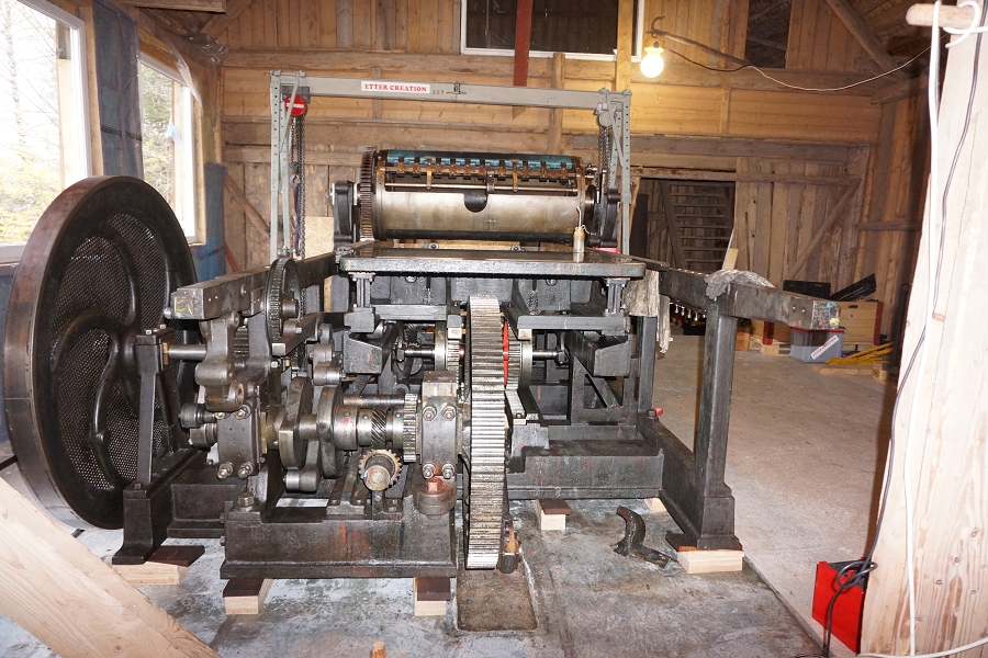 Maschinenaufbau in Schweden