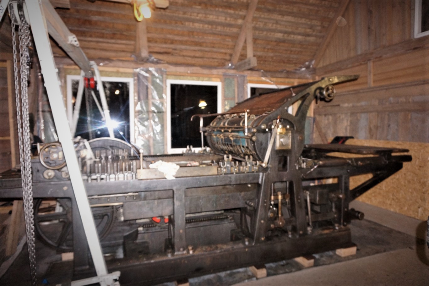 Maschinenaufbau in Schweden